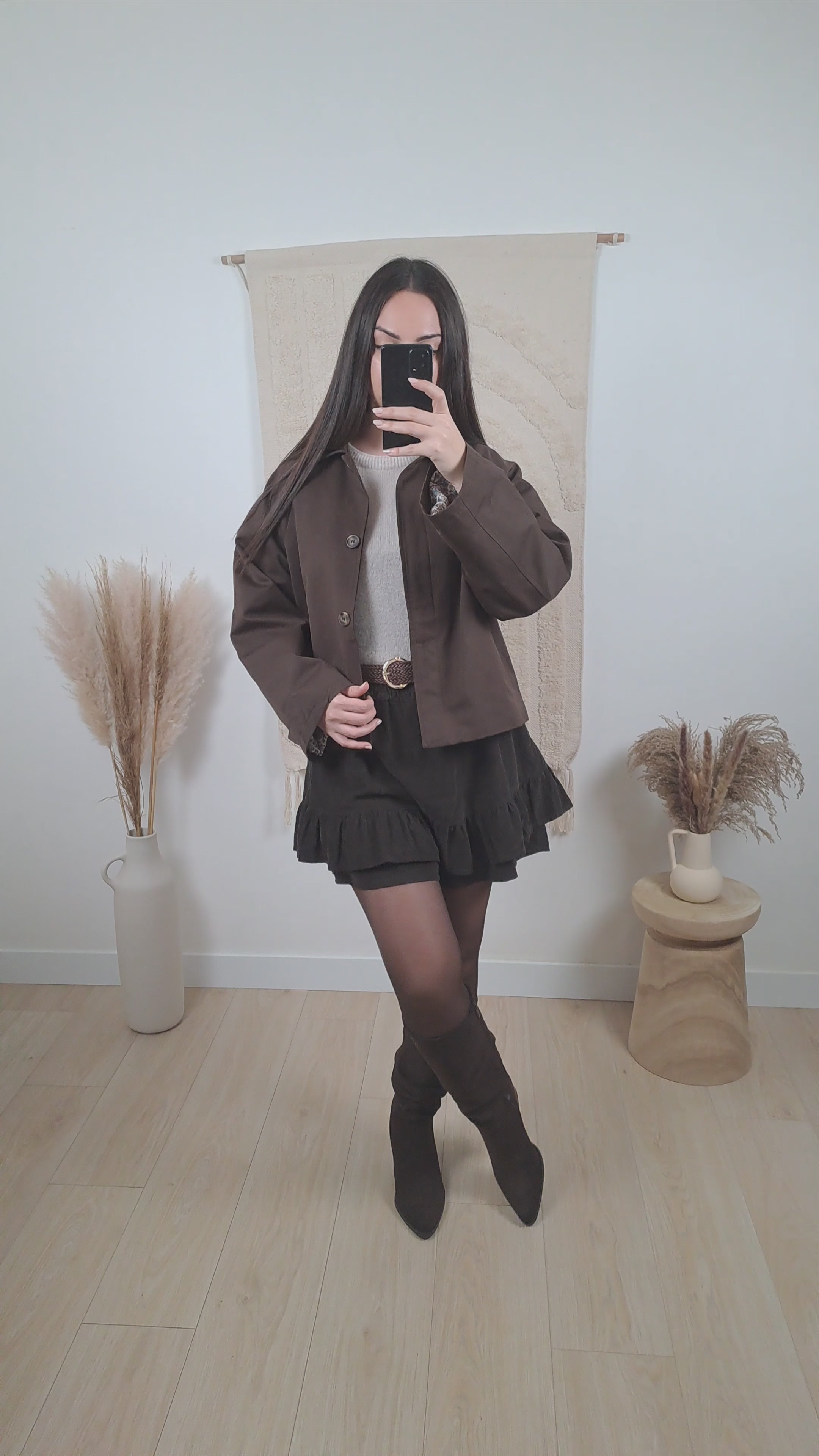 Jupe Charlotte Marron