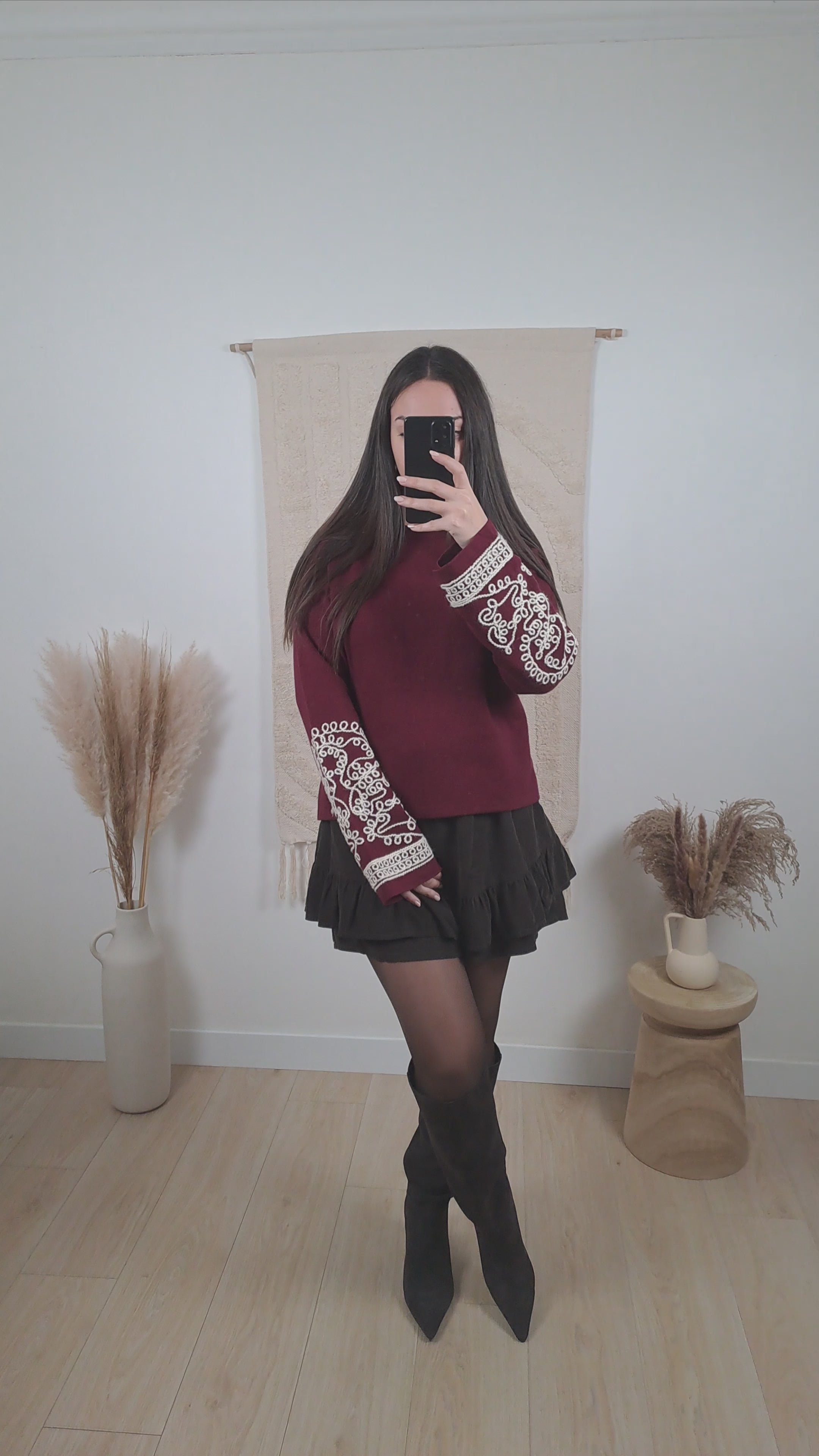 Pull Mathilde Bordeaux