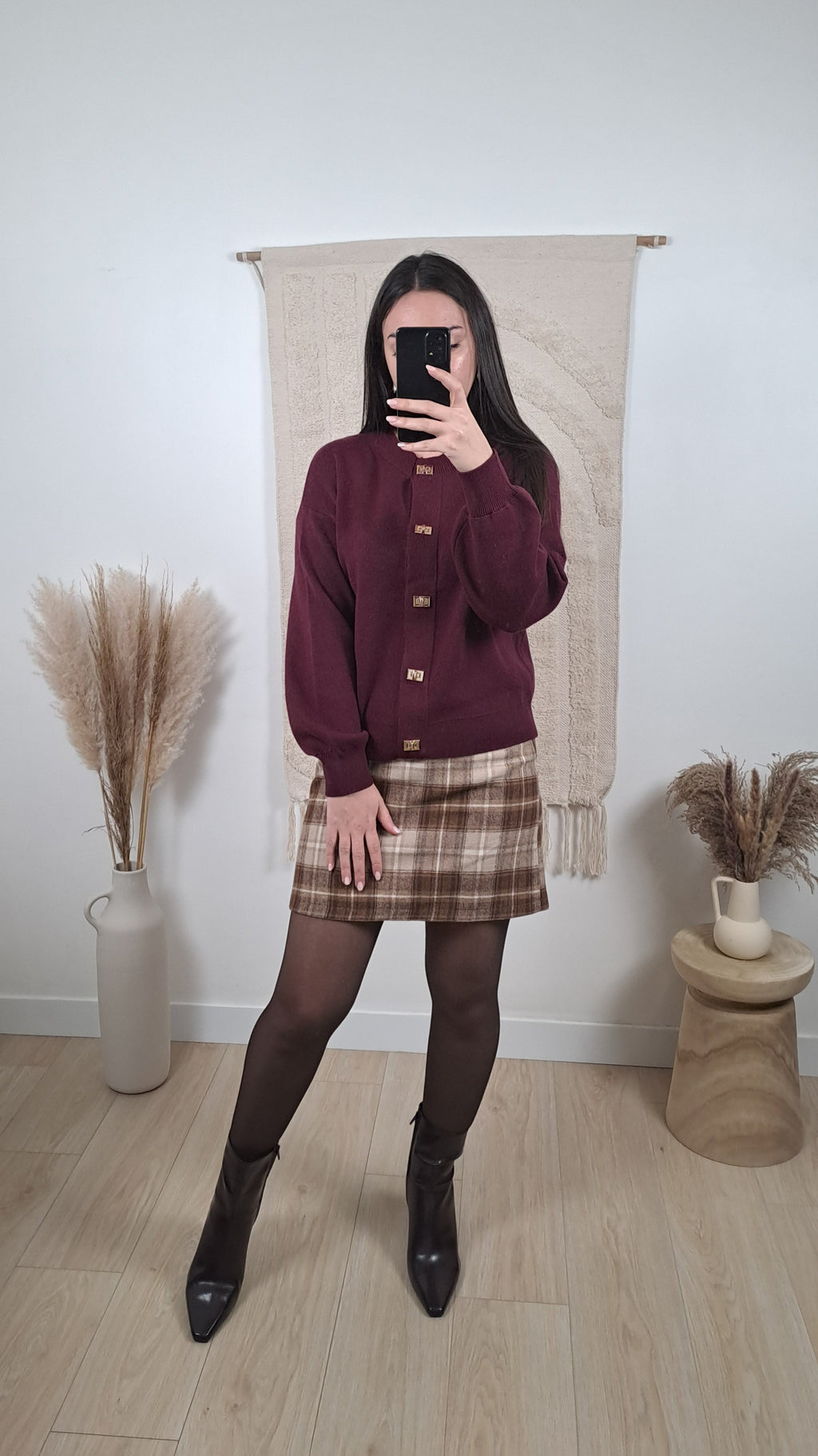 Gilet Louise Bordeaux