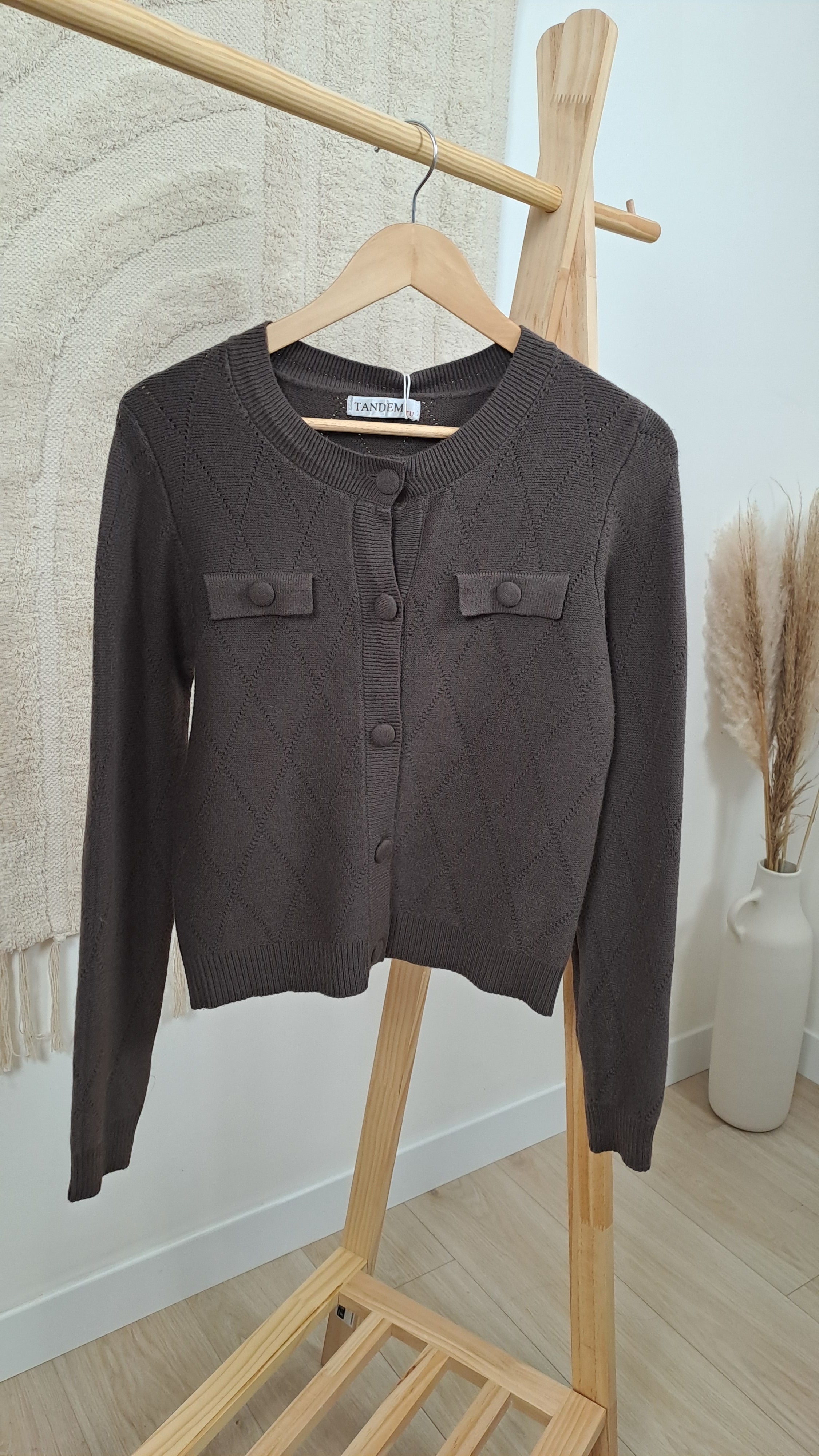 Gilet Hélène Marron