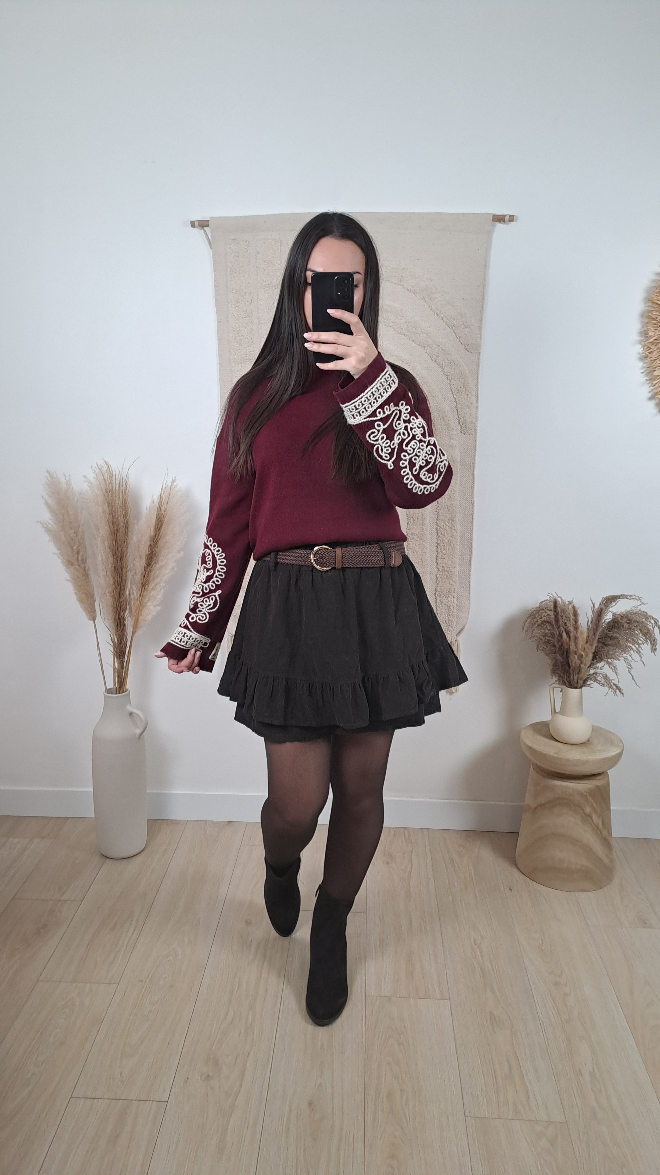 Jupe Charlotte Marron