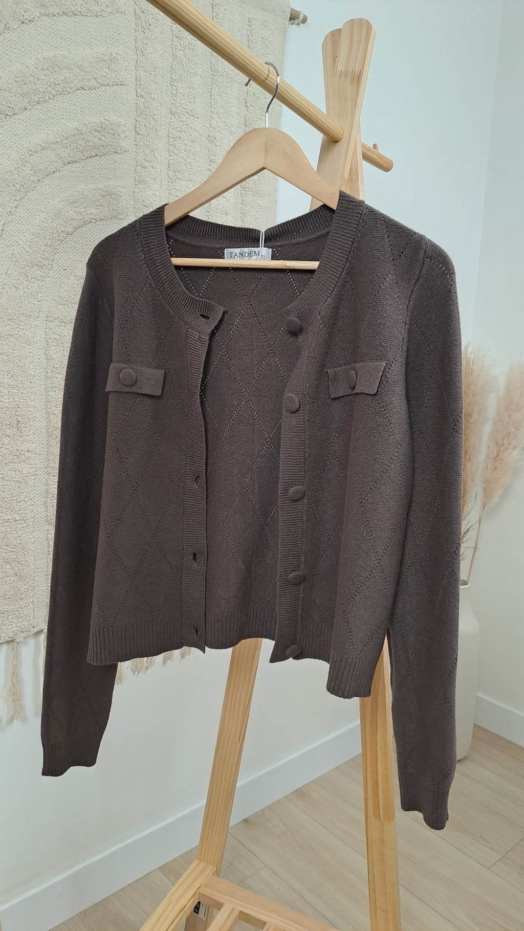 Gilet Hélène Marron