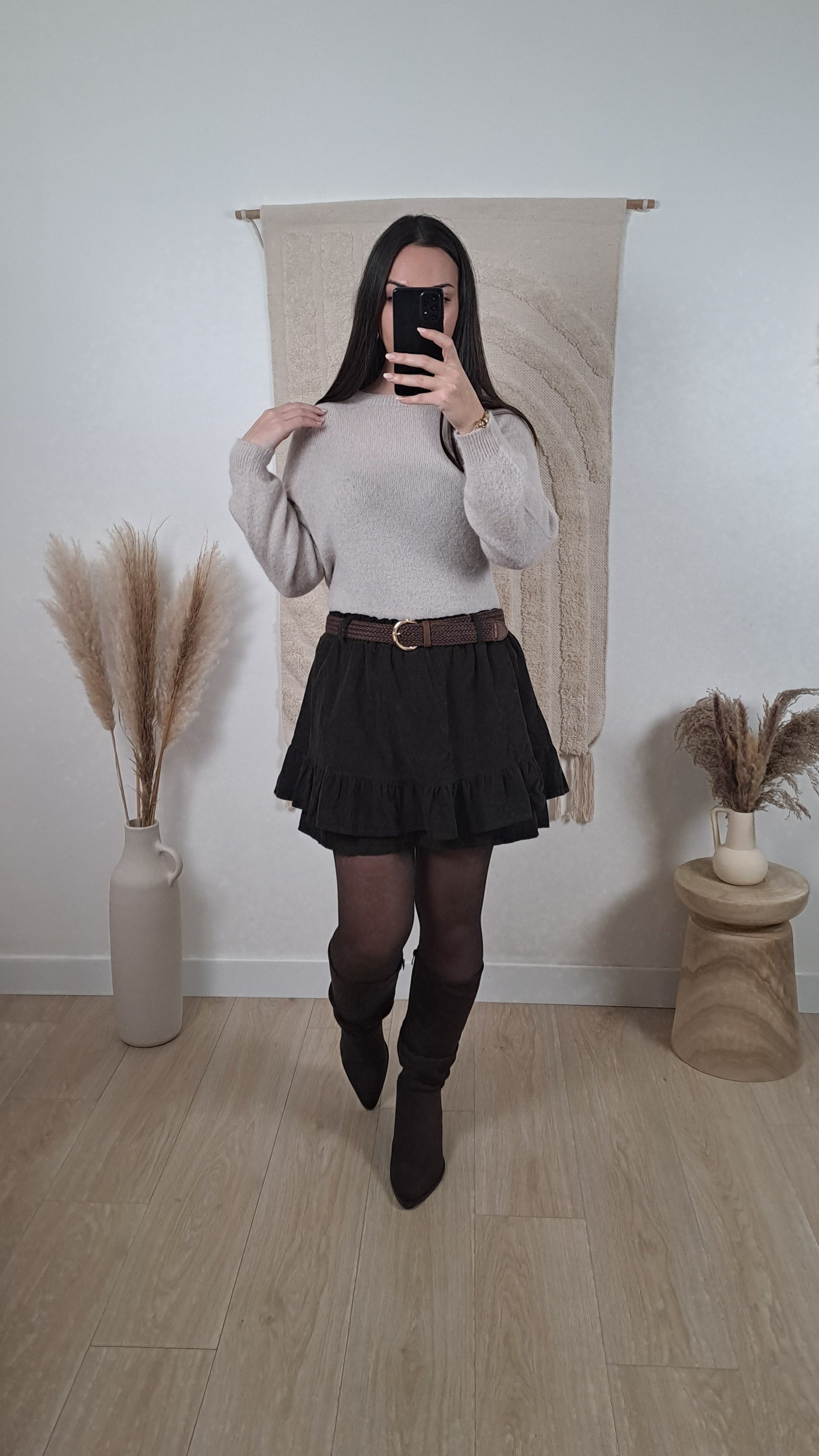 Jupe Charlotte Marron