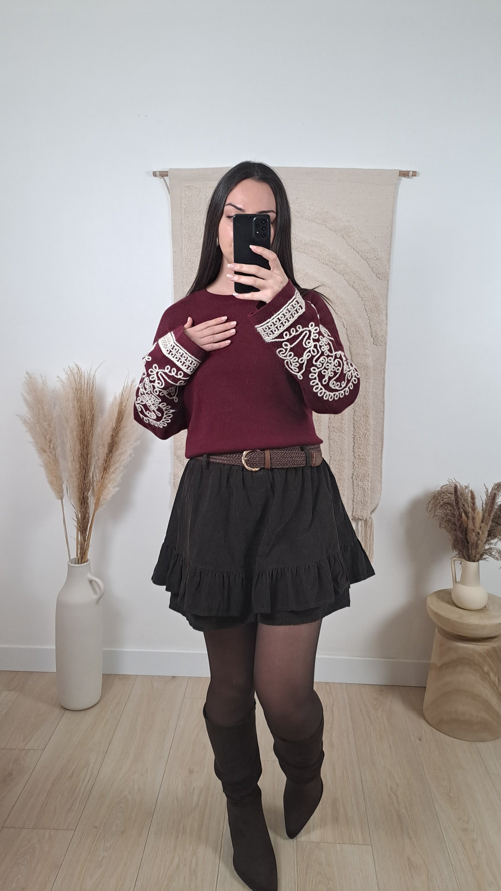 Pull Mathilde Bordeaux