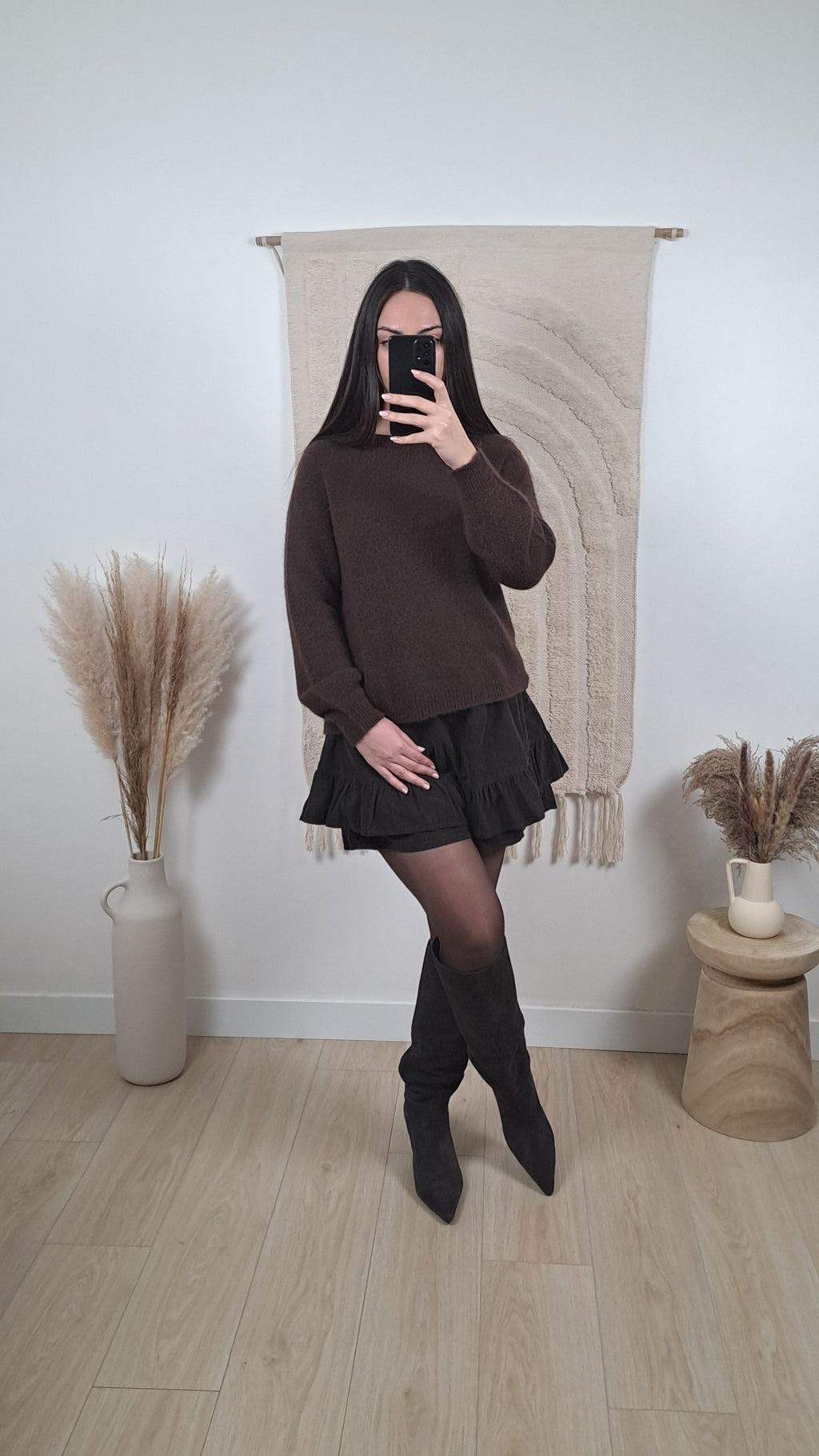 Jupe Charlotte Marron