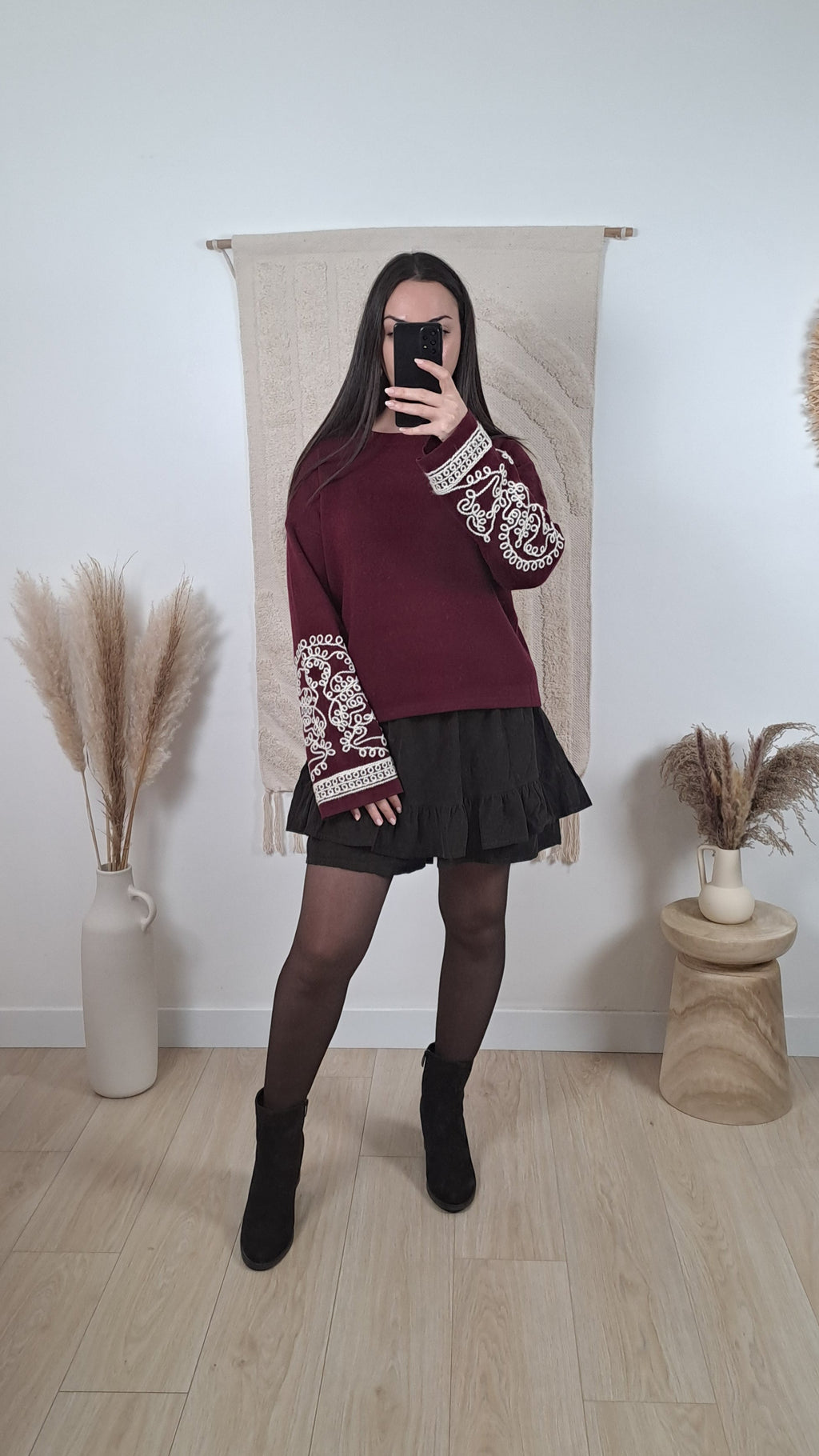 Pull Mathilde Bordeaux