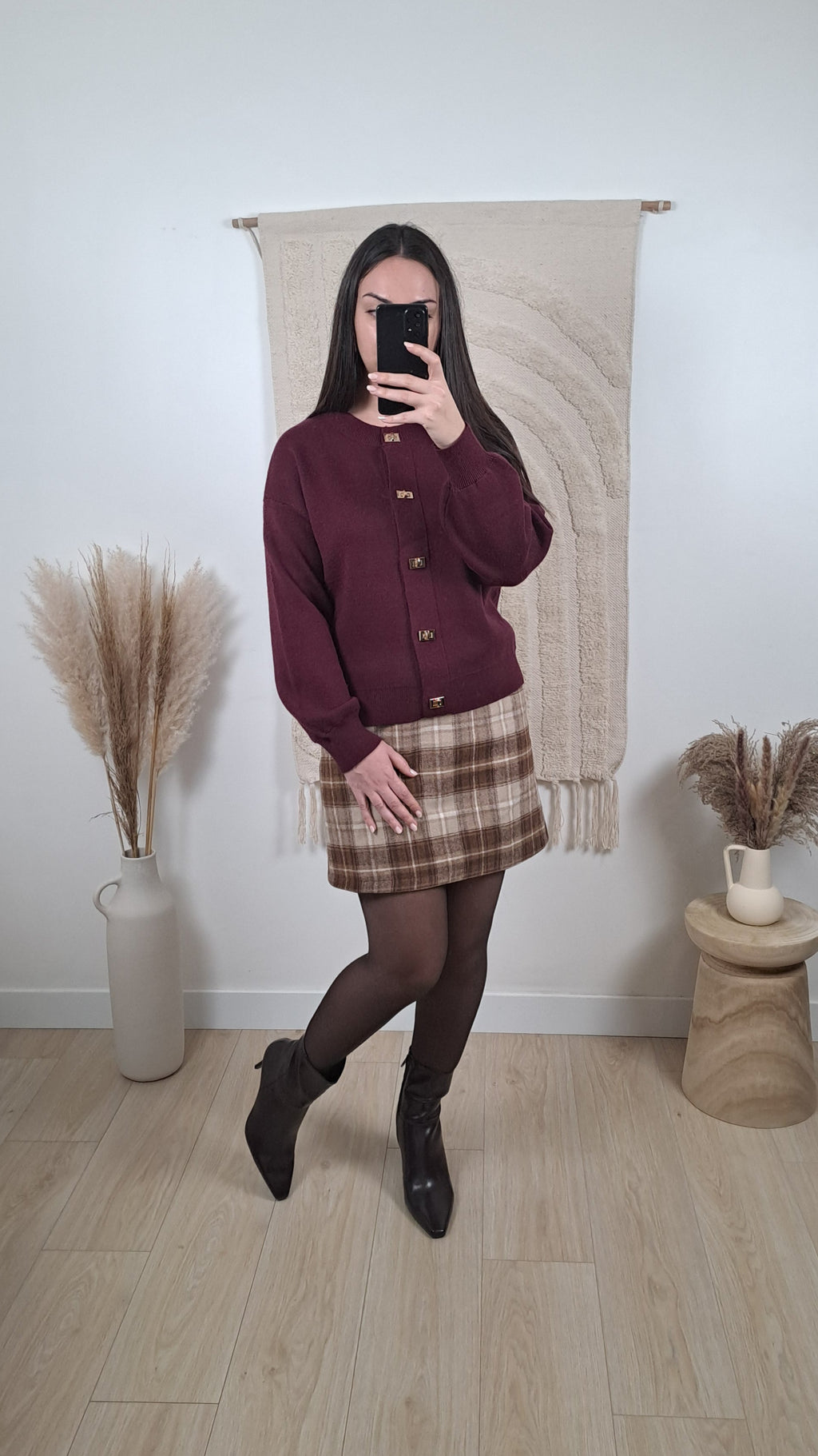 Gilet Louise Bordeaux