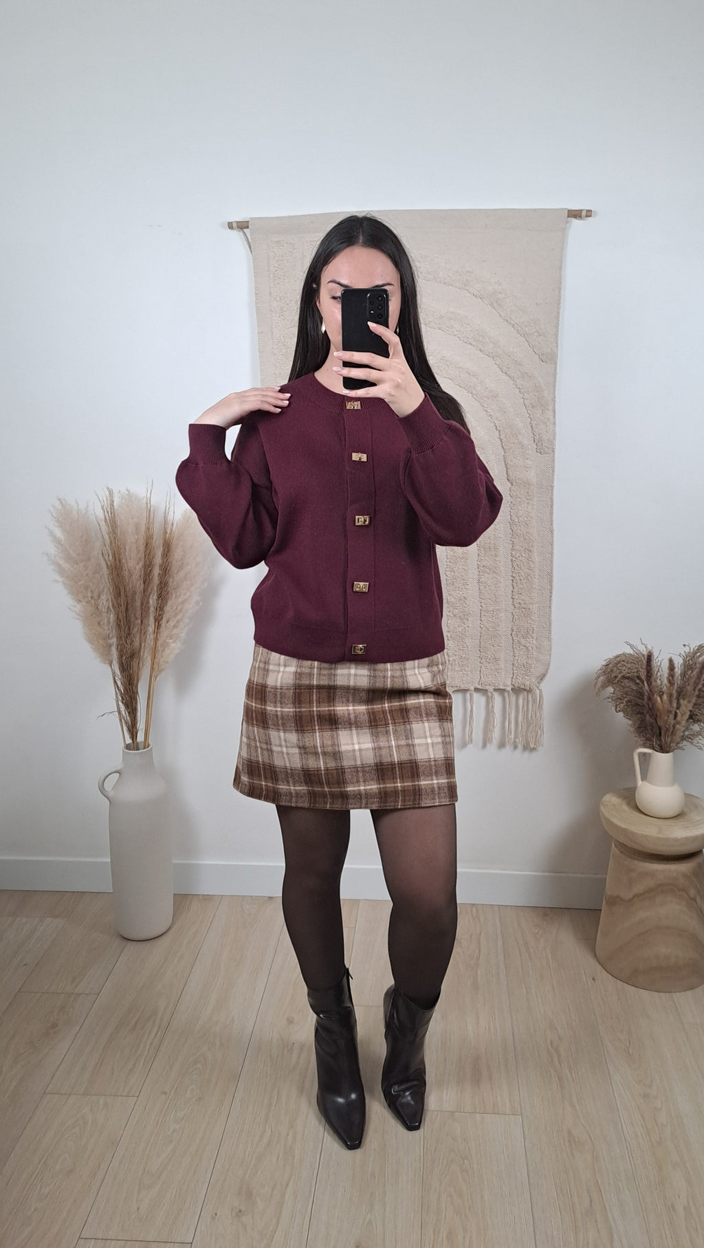 Gilet Louise Bordeaux