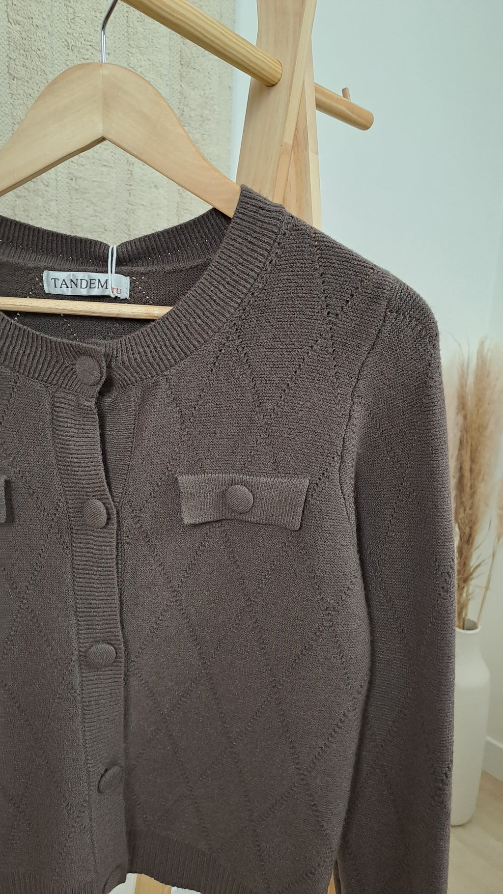 Gilet Hélène Marron